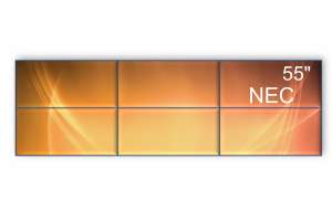 Фотография видеостена 3x2 nec un552 55" (шов: 3,5) - фото 2  Фото видеостена 3x2 nec un552 55" (шов: 3,5) - фото 2