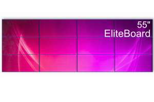  Фото видеостена 4x3 eliteboard 55" pk555fcln - фото 2