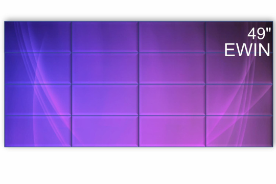  Фото видеостена 4x4 ewin 49" bt49l - фото 1